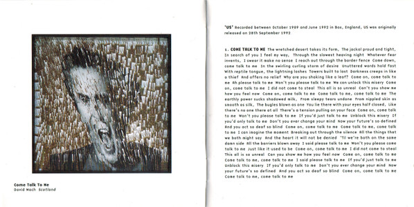 Peter Gabriel - Us | Real World Records (PGCDR 7) - 4 Peter Gabriel - Us | Real World Records (PGCDR 7) - 4