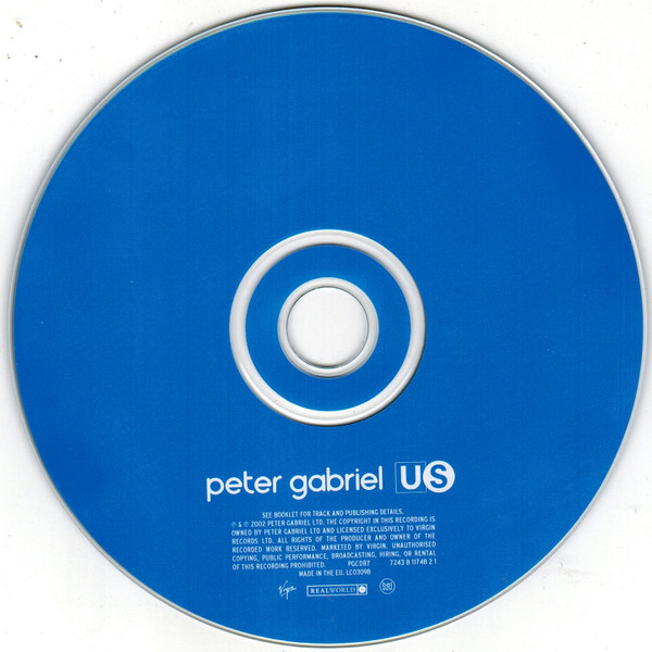 Peter Gabriel - Us | Real World Records (PGCDR 7) - 3 Peter Gabriel - Us | Real World Records (PGCDR 7) - 3