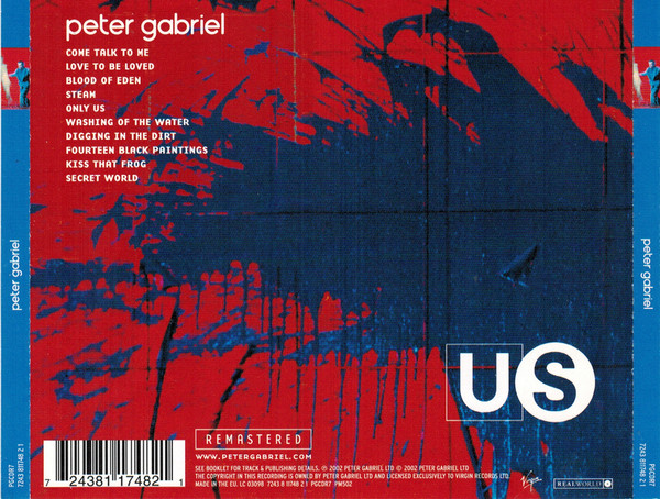 Peter Gabriel - Us | Real World Records (PGCDR 7) - 2 Peter Gabriel - Us | Real World Records (PGCDR 7) - 2