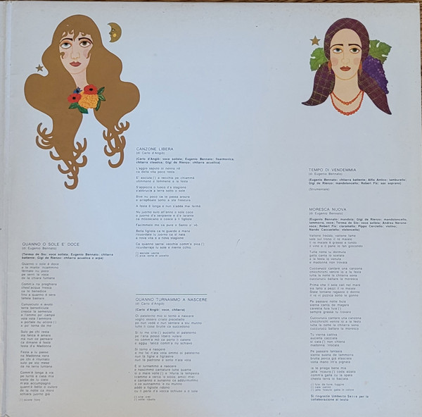 Musicanova / Carlo D'Angiò / Eugenio Bennato - Quanno Turnammo A Nascere (Canzoni Sulle Quattro Stagioni Di Eugenio Bennato E Carlo D'Angiò) | Philips (6323 078) - 4