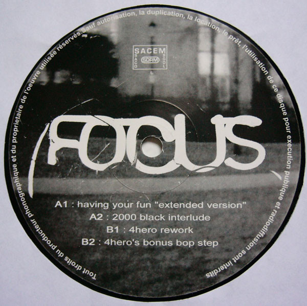 Phil Asher Presents Focus - Having Your Fun | Versatile Records (VER 030) - 3 Phil Asher Presents Focus - Having Your Fun | Versatile Records (VER 030) - 3