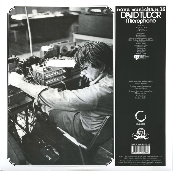 David Tudor - Microphone | Dialogo (DIALP915) - 3