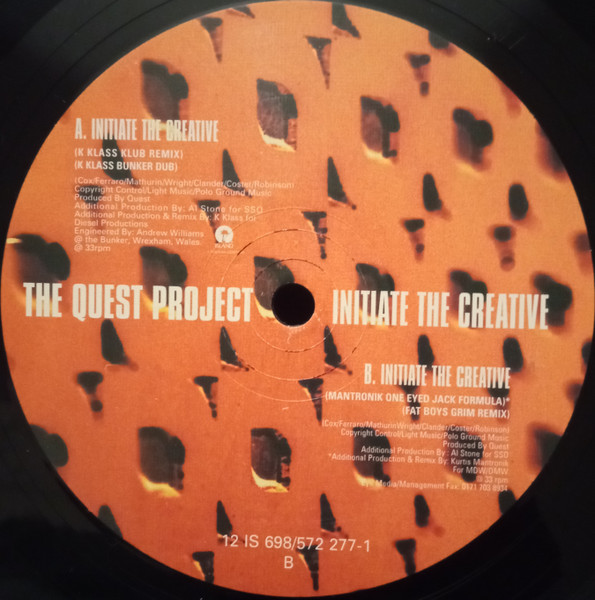 The Quest Project - Initiate The Creative | Island Records (12IS698) - 3 The Quest Project - Initiate The Creative | Island Records (12IS698) - 3