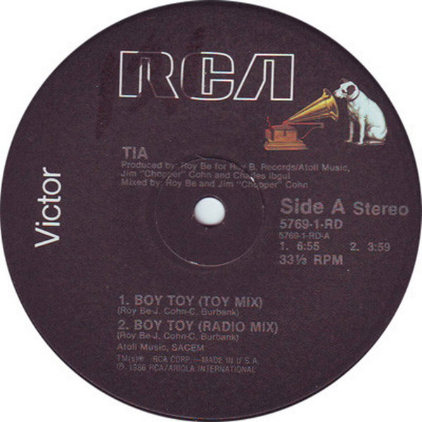 Tia - Boy Toy | RCA Victor (5769-1-RD) - 3