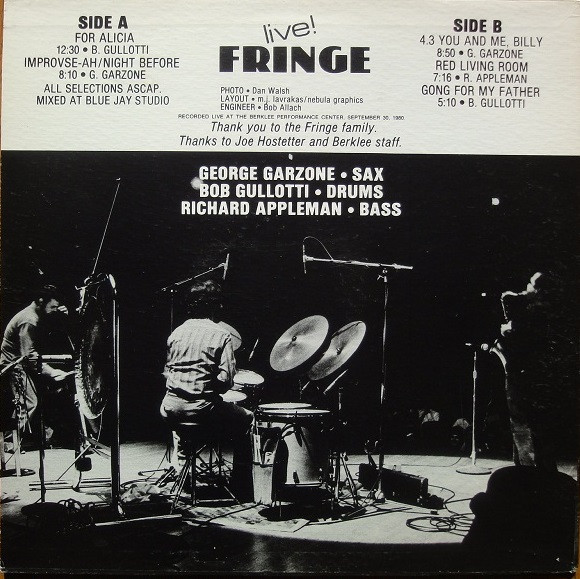 The Fringe - Live ! | Ap-Gu-Ga Records (AGG 002) - 2
