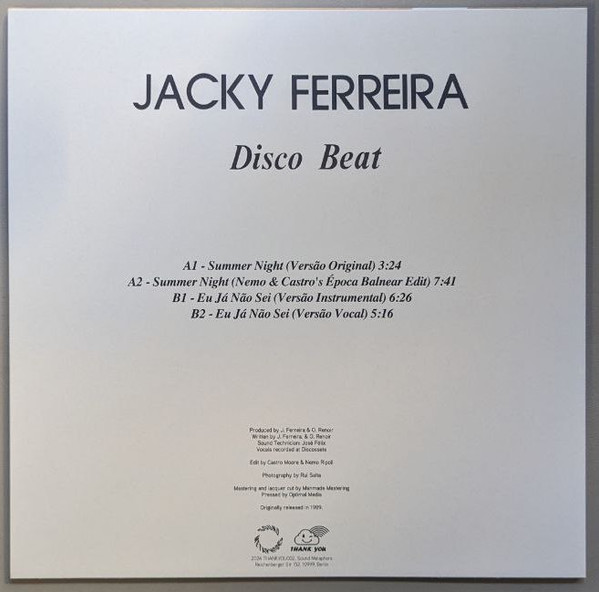Jacky Ferreira - Summer Night EP | Thank You (THANKYOU02) - 2 Jacky Ferreira - Summer Night EP | Thank You (THANKYOU02) - 2
