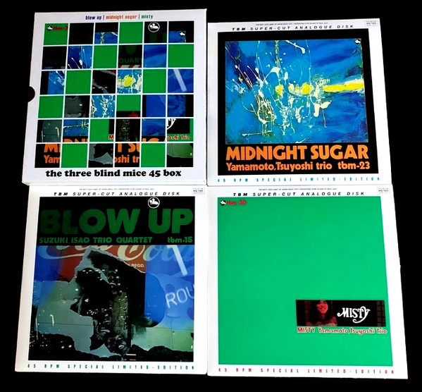 Isao Suzuki Trio / Isao Suzuki Quartet / Tsuyoshi Yamamoto Trio - The Three Blind Mice 45 Box | Impex Records (IMP 6022-45) - 4