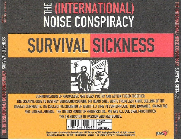 The International Noise Conspiracy - Survival Sickness | Burning Heart Records (BHR 106) - 2