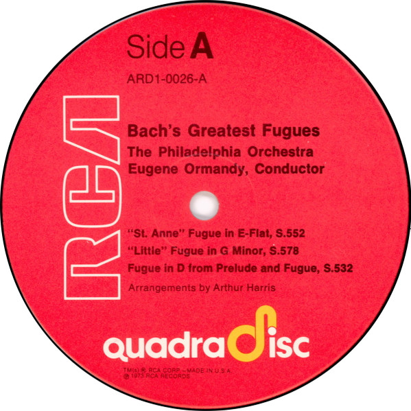 Bach's Greatest Fugues Scored For Double Orchestra