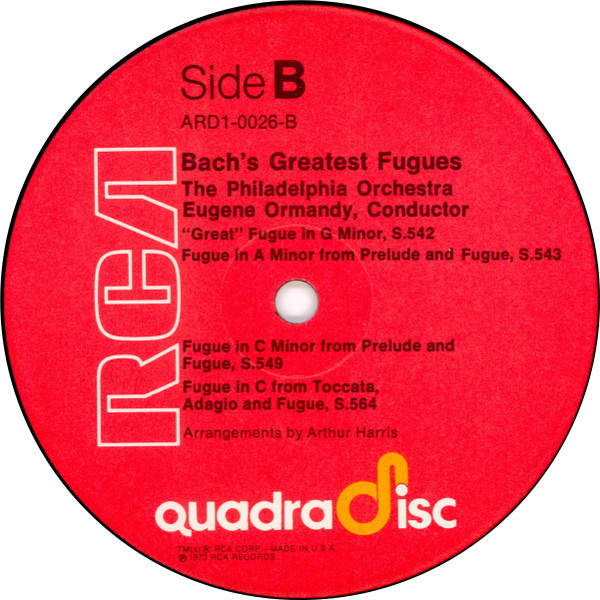 Bach's Greatest Fugues Scored For Double Orchestra