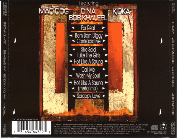 Tricky With DJ Muggs And Dame Grease - Juxtapose | Island Records (CID 8087) - 2 Tricky With DJ Muggs And Dame Grease - Juxtapose | Island Records (CID 8087) - 2