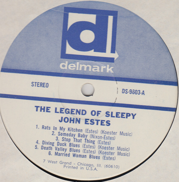 Sleepy John Estes - The Legend Of Sleepy John Estes | Delmark Records (DS-9603) - 3