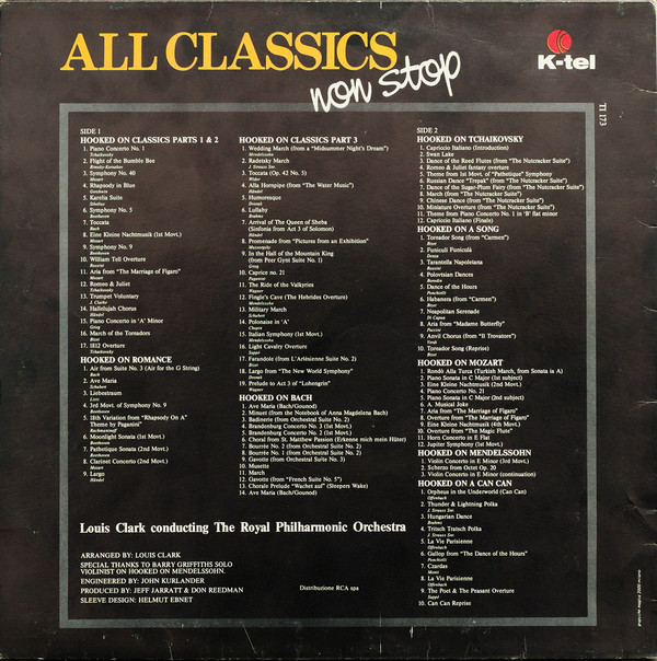 Louis Clark Conducting Royal Philharmonic Orchestra - All Classics Non Stop | K-Tel (TI 173) - main