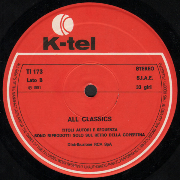 Louis Clark Conducting Royal Philharmonic Orchestra - All Classics Non Stop | K-Tel (TI 173) - 3