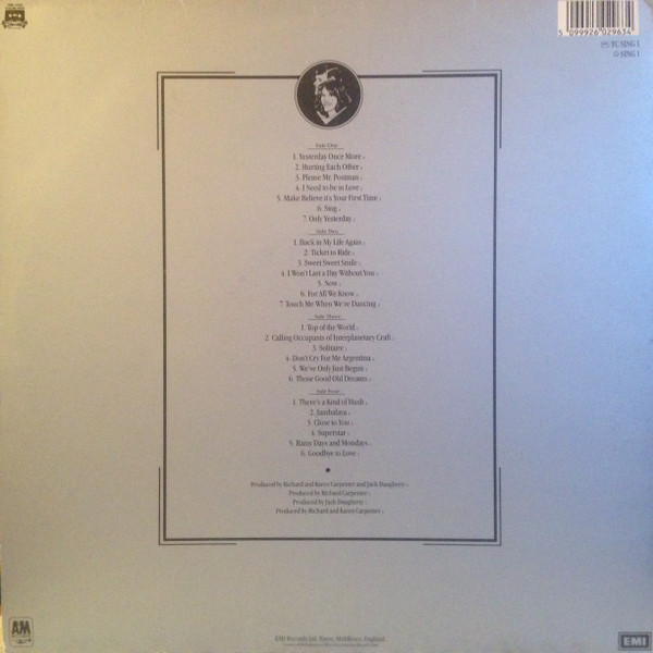 Carpenters - Yesterday Once More | A&M Records (SING 1) - 2 Carpenters - Yesterday Once More | A&M Records (SING 1) - 2
