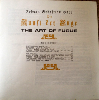Johann Sebastian Bach , Karl Münchinger , Stuttgarter Kammerorchester - Die Kunst Der Fuge | Decca (SET 303/4) - 3
