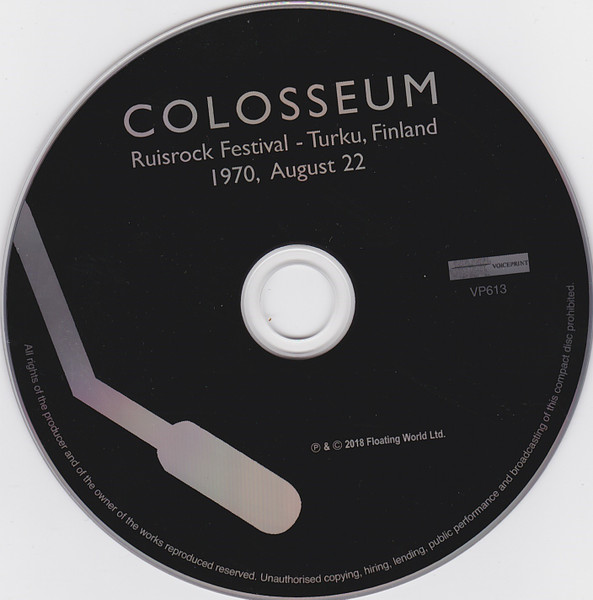 Colosseum - Ruisrock Festival - Turku, Finland. 1970, August 22 | Voiceprint (VP613) - 3