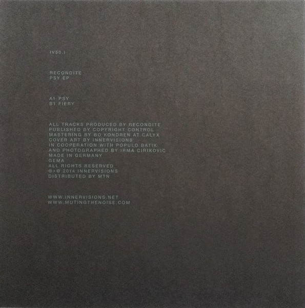 Recondite - Psy EP | Innervisions (IV50.I) - 4
