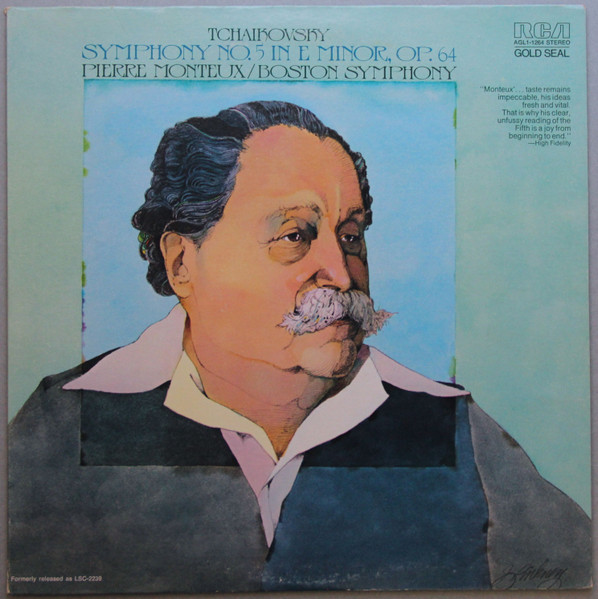 Pyotr Ilyich Tchaikovsky / Pierre Monteux , Boston Symphony Orchestra - Symphony No. 5 In E Minor, Op. 64 | RCA Gold Seal (AGL1-1264) - main