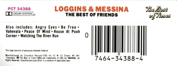 Loggins And Messina - The Best Of Friends | Columbia (PCT 34388) - 2