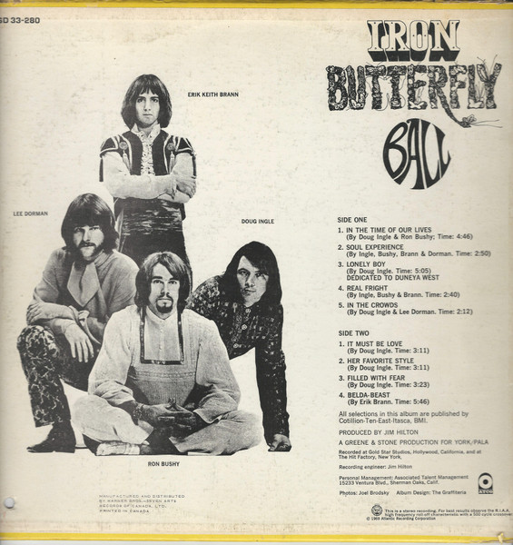 Iron Butterfly - Ball [Vinyl] | ATCO Records (SD 33-280) - 2