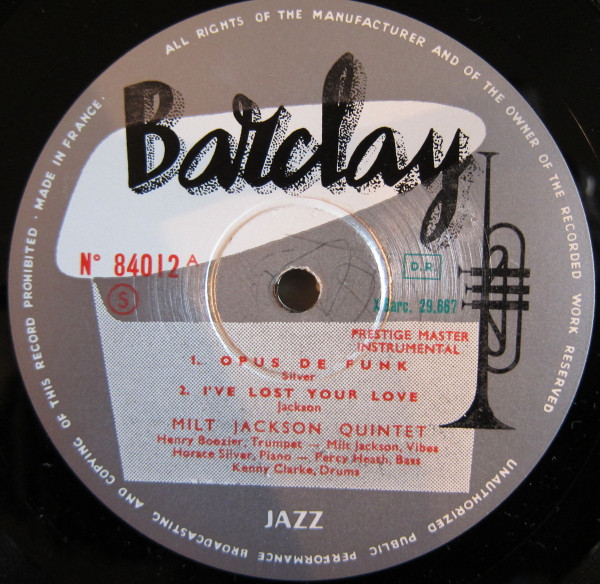 Milt Jackson Quintet - Milt Jackson Quintet | Barclay (84012) - 4