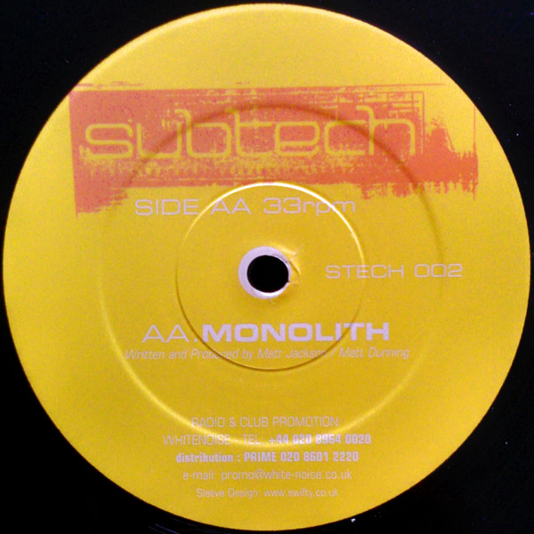 Subtech - New World / Monolith | Subtech (STECH 002) - 2