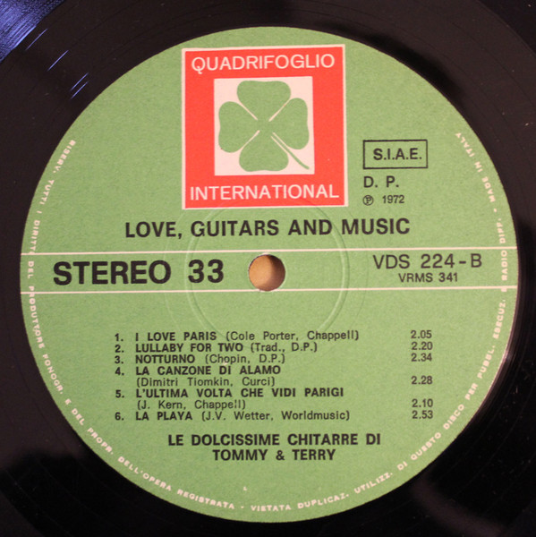 Tommy & Terry - Love, Guitars And Music Le Dolcissime Chitarre di Tommy & Terry | Quadrifoglio International (VDS 224) - 4 Tommy & Terry - Love, Guitars And Music Le Dolcissime Chitarre di Tommy & Terry | Quadrifoglio International (VDS 224) - 4