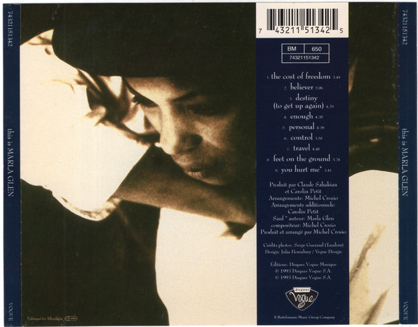 Marla Glen - This Is Marla Glen | Disques Vogue (74321151342) - 2 Marla Glen - This Is Marla Glen | Disques Vogue (74321151342) - 2