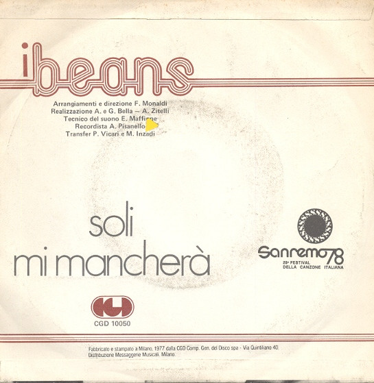 I Beans - Soli | CGD (CGD 10050) - 2