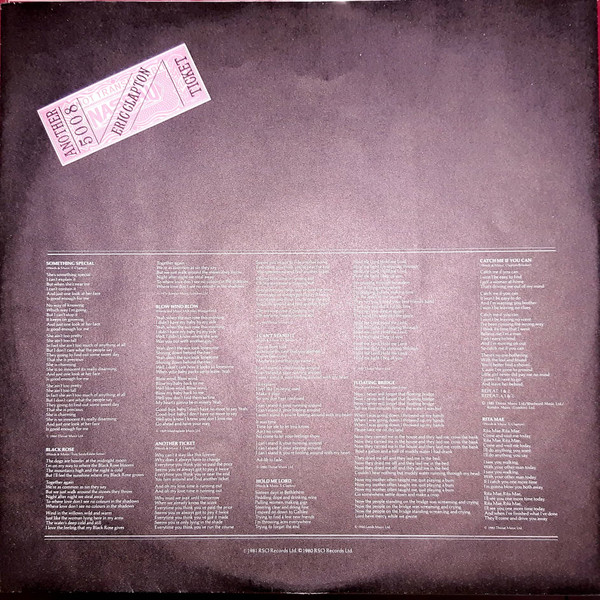 Eric Clapton - Another Ticket | RSO (2394 295) - 4 Eric Clapton - Another Ticket | RSO (2394 295) - 4