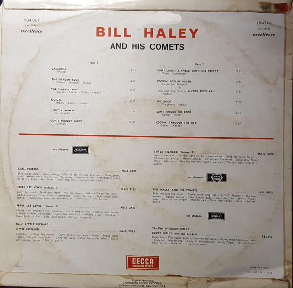 Bill Haley And His Comets - Bill Haley And His Comets | Decca (184.007) - 2