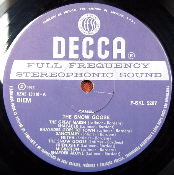 Camel - The Snow Goose | Decca (P-SKL 5207) - 3