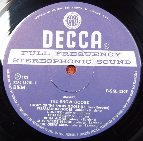 Camel - The Snow Goose | Decca (P-SKL 5207) - 4