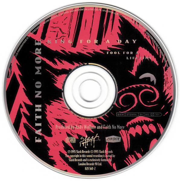 Faith No More - King For A Day Fool For A Lifetime | Slash (828 560-2) - 4