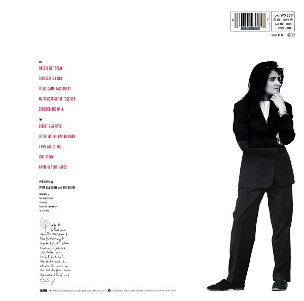 Tanita Tikaram - The Sweet Keeper | WEA (WX330) - 2 Tanita Tikaram - The Sweet Keeper | WEA (WX330) - 2