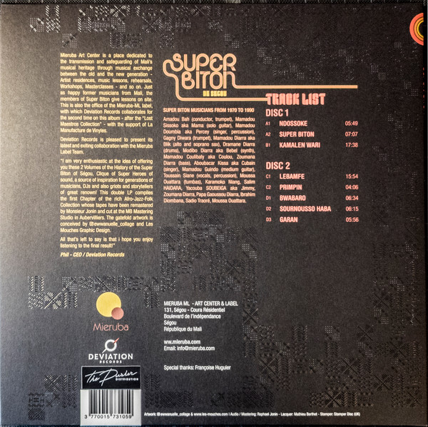 Super Biton De Ségou - Afro-Jazz-Folk Collection Vol.1 | Deviation Records (D-RCDS 001-002) - 2 Super Biton De Ségou - Afro-Jazz-Folk Collection Vol.1 | Deviation Records (D-RCDS 001-002) - 2