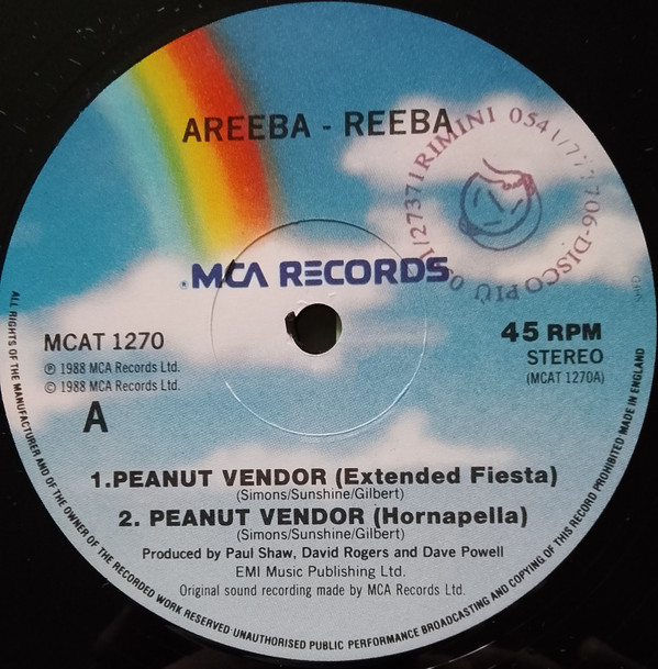 Areeba - Reeba - Peanut Vendor | MCA Records (MCAT 1270) - 2