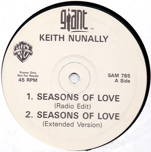 Keith Nunnally - Seasons Of Love | Giant Records (SAM 785) - main