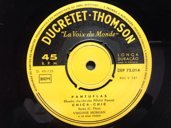 Virginie Morgan Son Orgue Et Ses Rythmes - 2 - Pantuflas | Ducretet Thomson (DEP 75014) - 3 Virginie Morgan Son Orgue Et Ses Rythmes - 2 - Pantuflas | Ducretet Thomson (DEP 75014) - 3