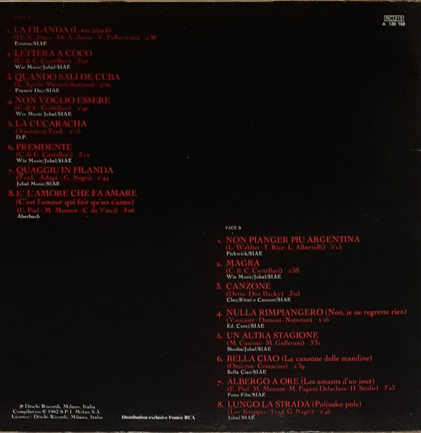 Milva - Canzone | Milan (A 120 158) - 2 Milva - Canzone | Milan (A 120 158) - 2