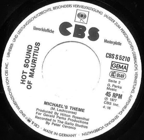 Hot Sound Of Mauritius - Lalabye | CBS (CBS 5210) - 4