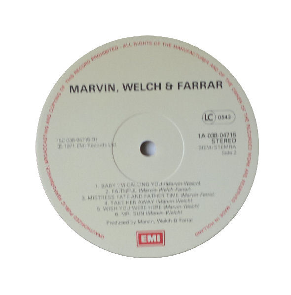 Marvin, Welch & Farrar - Marvin, Welch & Farrar | EMI (5C 038-04715) - 4