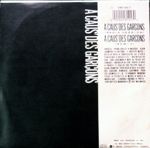 A Caus' Des Garçons - A Caus' Des Garçons | WEA (248 145-7) - 2