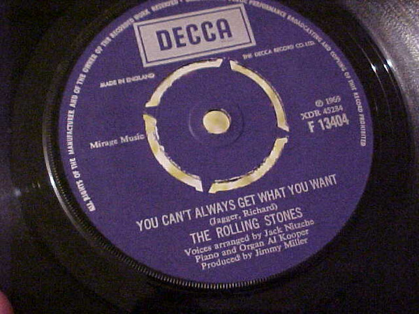 The Rolling Stones - Sad Day / You Can't Always Get What You Want | Decca (F 13404) - 2