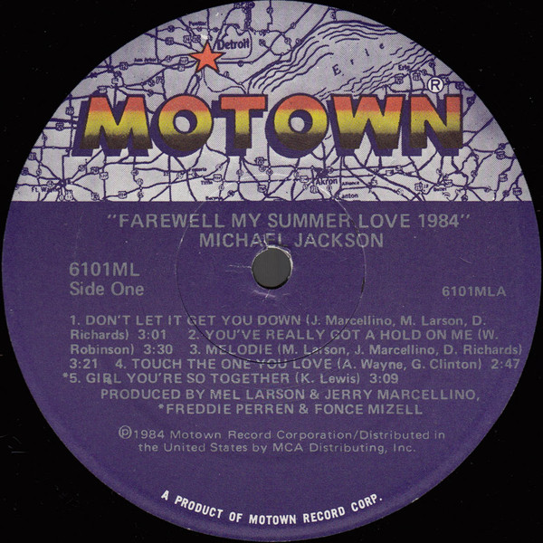 Michael Jackson - Farewell My Summer Love 1984 | Motown (6101ML) - 3