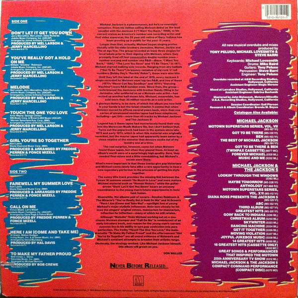Michael Jackson - Farewell My Summer Love 1984 | Motown (6101ML) - 2