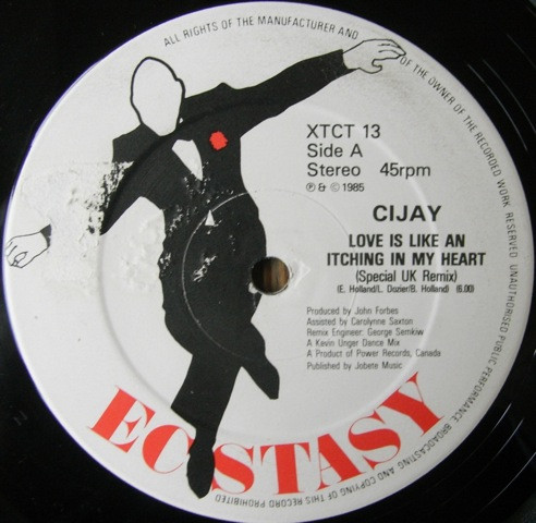 Cijay - Love Is Like An Itching In My Heart | Ecstasy (XTCT 13) - main