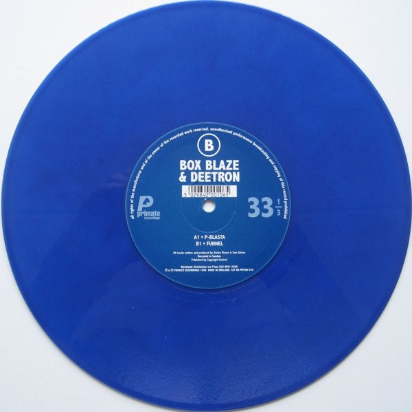 Box Blaze & Deetron - P-Blasta / Funnel | Primate Recordings (PMTEN 010) - 3