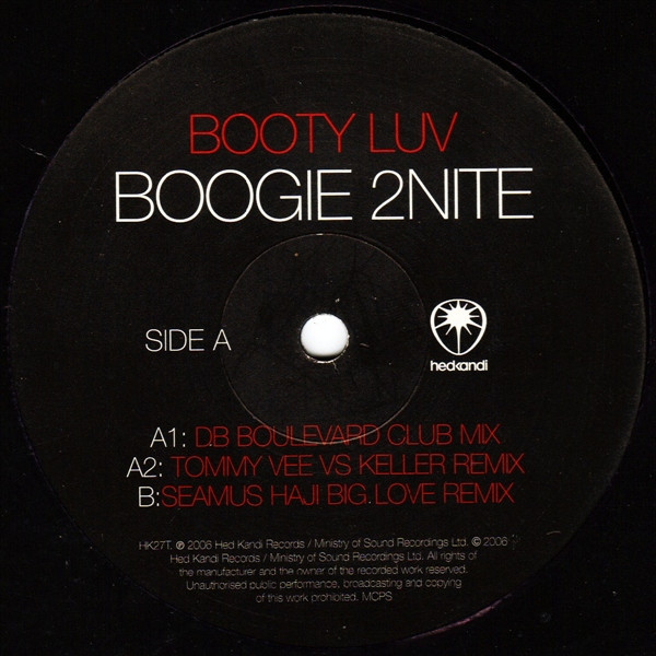 Booty Luv - Boogie 2nite | Hed Kandi (HK27T) - 2